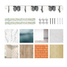 Load image into Gallery viewer, Buy broom mop holder stainless steel heavy duty wall mount storage organizer tools hanger with 3 racks 4 hooks for kitchen bathroom closet garage office garden 3 racks 4 hooks