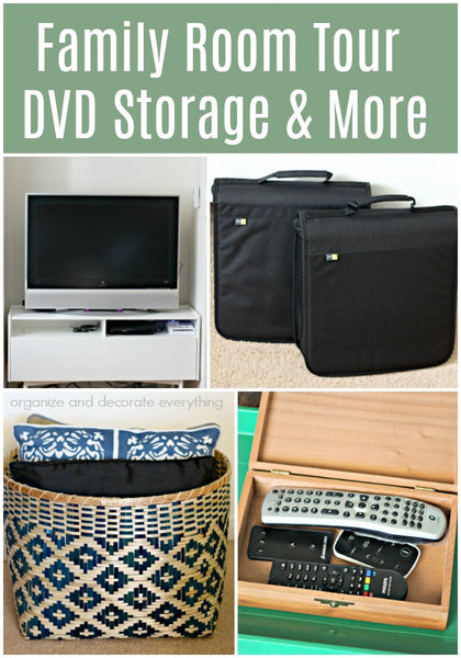 Family Room Tour – DVD Storage and More