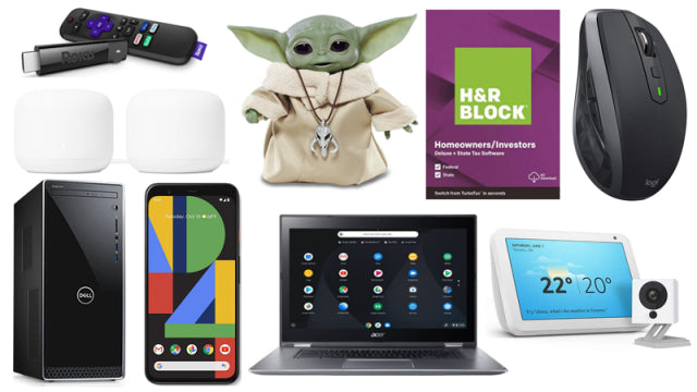 ET Weekend Deals: 50 Percent Off H&R Block Deluxe + State, Baby Yoda Animatronic Pre-Order Now, Acer Spin 15 Chromebook Only $329