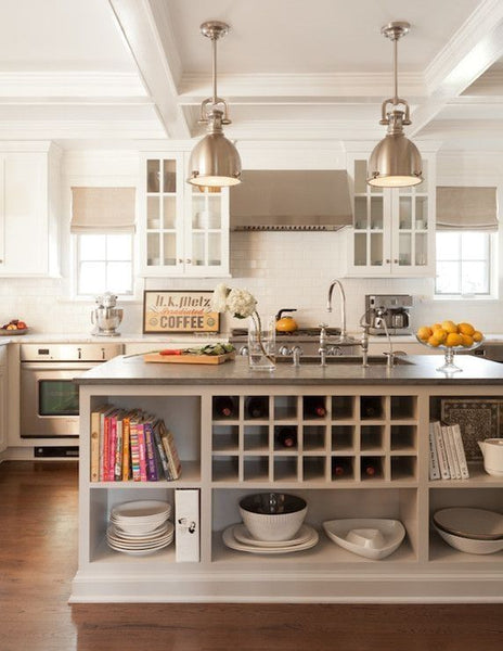 Tips Kitchen Island With Shelves