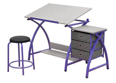 An art desk is a piece of furniture designed to increase productivity by providing a comfortable and convenient place to draw, paint, and go about other art assignments
