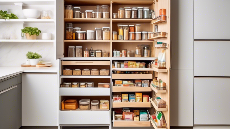 Pull-Out Pantry Perfection: Closet Shelving Drawers