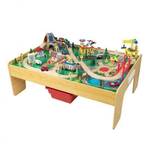Adventure Town Railway Train Play Set and Table With EZ Kraft Assembly
