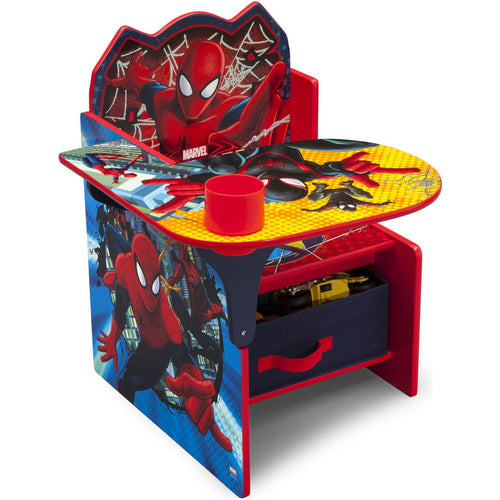 Delta Children Spider-Man Chair Desk with Storage Bin