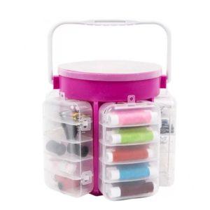 210-Piece Sewing Kit Storage Caddy Organizer