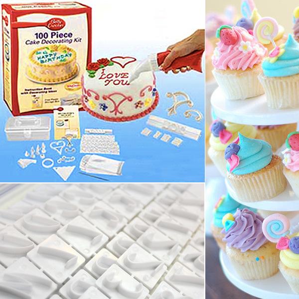 100 Pcs cake decorating kit