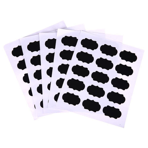 5set/75pcs Blackboard Sticker Craft Kitchen Jar Organizer Chalkboard Labels