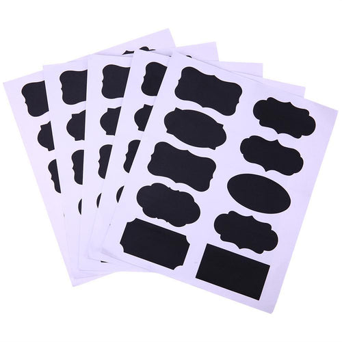 5set/50pcs Blackboard Sticker Craft Kitchen Jar Organizer Chalkboard Labels