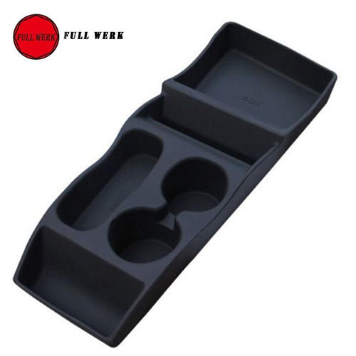 1pc Black Silicone Tesla Center Insert Console Storage Bin Box Organizer Customized for Tesla Model S Car Interior Accessories
