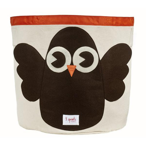 3 Sprouts Storage Bin Owl
