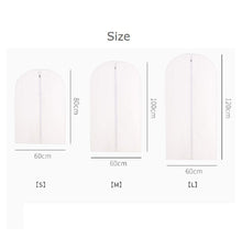 Load image into Gallery viewer, Related monojoy garment bags for storage moth proof hanging clear clothes organizer with zipper dust covers closet translucent wardrobe suit coat peva thicken 5 pack 3medium 2small