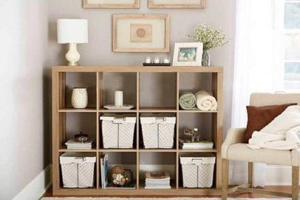 Better Homes and Gardens.. Bookshelf Square Storage Cabinet 4-Cube Organizer (Weathered) (White, 4-Cube) (Weathered, 12-Cube)