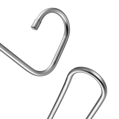 Exclusive peiosendor s type pants hangers multi purpose stainless steel magic closet hangers space saver storage rack for hanging jeans scarf tie family economical storage 3