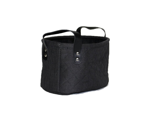 Canvas Storage Basket Grey