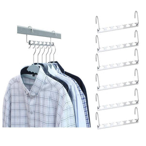 Amazon clothes closet hangers clothing organizer wonder magic stainless steel 6 pcs