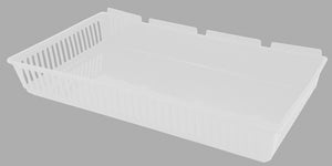 Plastic Slatwall Storage Bins, Cratebox ''Jumbo'', Clear 5.87x5.62x2.87