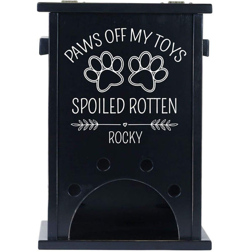 Personalized Pet Toy Box - Paws Off My Toys