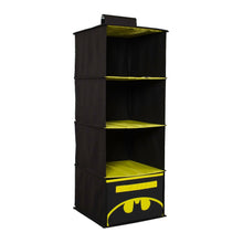 Load image into Gallery viewer, Budget everything mary col batman 4 shelves clothing closet and bedroom dc comics towel accessory storage collapsible hanging organizer