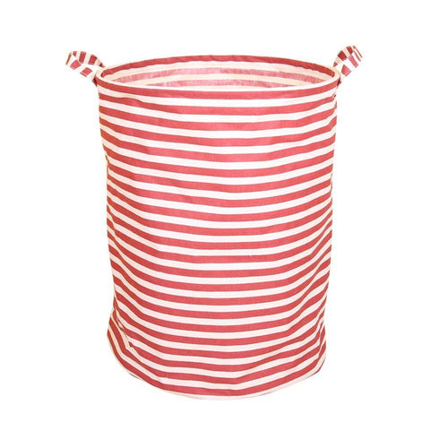 BUYUE Laundry Hamper Large Folding Basket Waterproof Fabric Cotton-Linen Home Storage with Handle 15