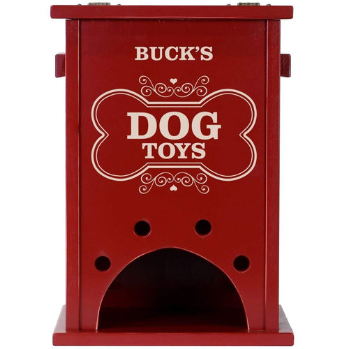 Personalized Pet Toy Box Red - Dog Toys