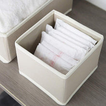 Load image into Gallery viewer, Featured diommell 6 pack foldable cloth storage box closet dresser drawer organizer fabric baskets bins containers divider with drawers for clothes underwear bras socks lingerie clothing