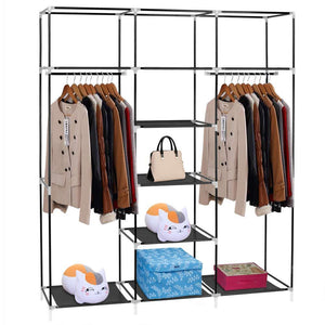 Storage hello22 69 closet organizer wardrobe closet portable closet shelves closet storage organizer with non woven fabric quick and easy to assemble extra strong and durable extra space
