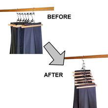 Load image into Gallery viewer, Budget friendly premium presents closet organizer hanger save space closet hanging organizer clothes hangers coat hangers for wardrobe closet and closet storage brand comparable to wonder hangers 9 pack