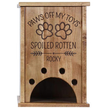 Load image into Gallery viewer, Personalized Pet Toy Box - Spoiled Rotten