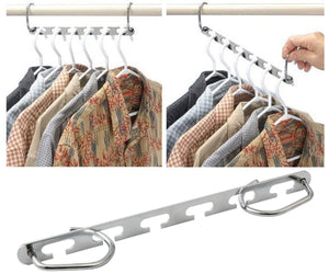 Storage organizer mcirco hanger organizer clothes hangers stainless steel belt hangers wardrobe closet hanger organizer for bags belts hanger set of 8