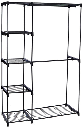 The best whitmor deluxe double rod freestanding closet heavy duty storage organizer