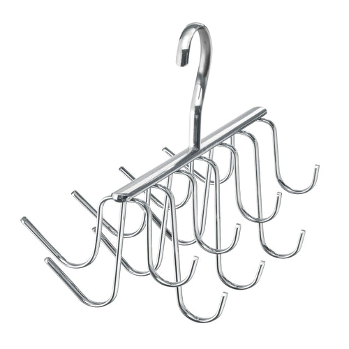 Amazon best interdesign axis closet storage organizer rack for ties belts large chrome