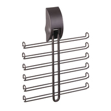 Load image into Gallery viewer, Related mdesign wall mount tie and belt rack organizer for closet storage bronze