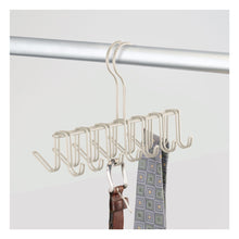 Load image into Gallery viewer, Shop for mdesign over the rod closet rack hanger for ties belts scarves pack of 2 satin
