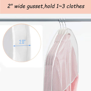 Purchase keegh garment shoulder covers bagset of 12 breathable closet suit organizer prevent clothes shoulder from dust 2 gusset hold more coats jackets dress