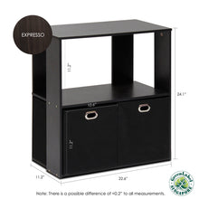 Load image into Gallery viewer, Furinno 2-Tier Organizer 13233EX/BK