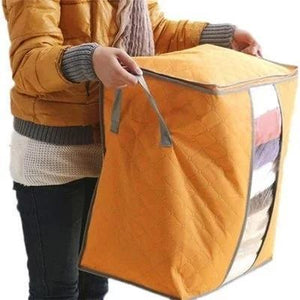 Foldable Storage Bins Clothes Blanket Closet Organizer Bag Case