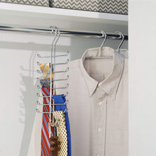 Load image into Gallery viewer, Buy now interdesign classico vertical closet organizer rack for ties belts chrome 06560