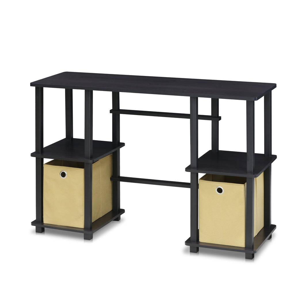 Furinno Computer Desk with Storage Bins 17072EX