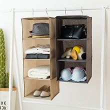 Load image into Gallery viewer, Multifunctional Multi Layer Cotton Linen Hanging Storage Bag Organize