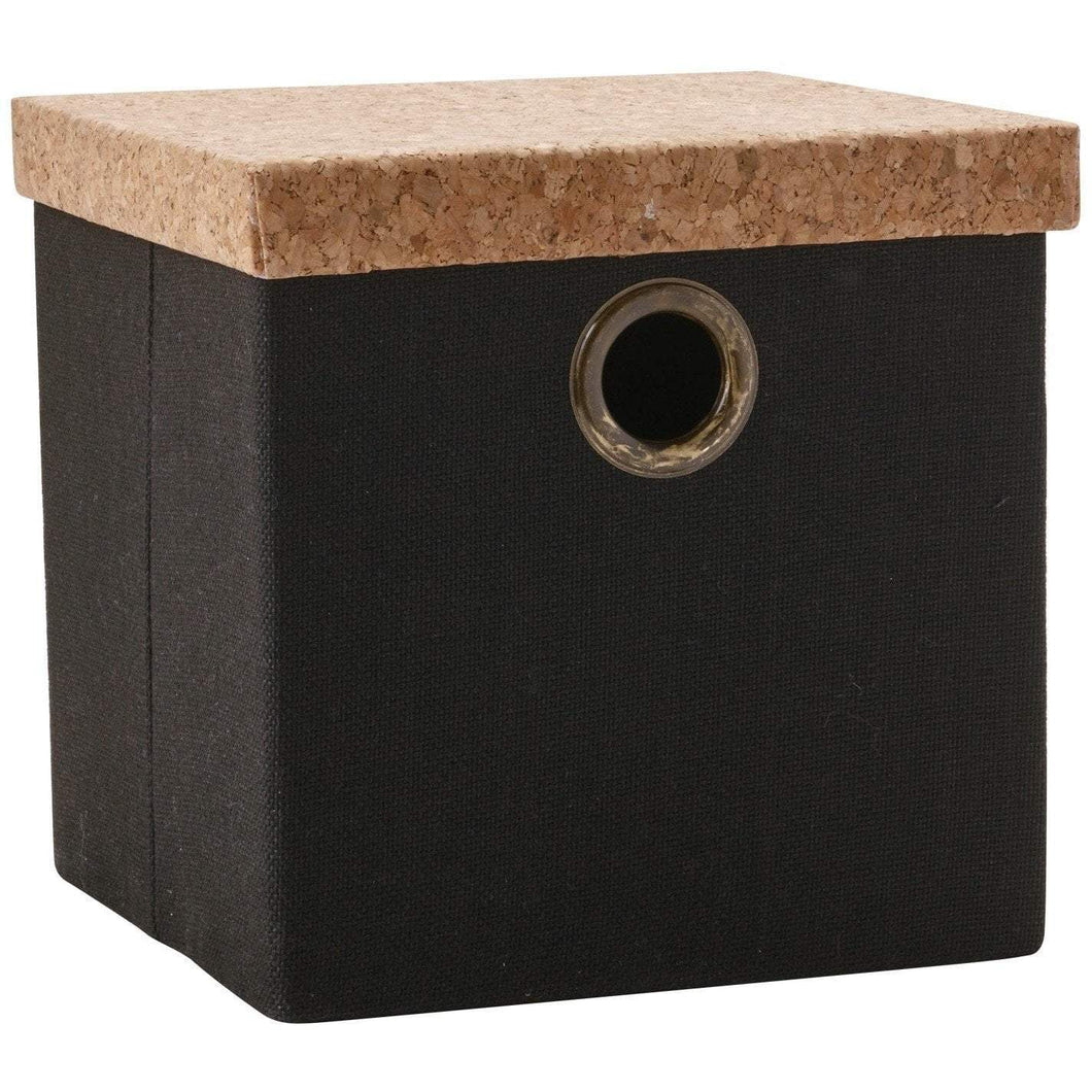 Arona Terylene, Cork Bath Storage Bin, Basket Organizer, with Lid and Handles