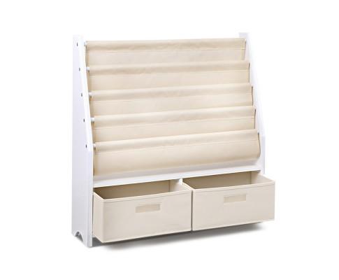 Artiss 4 Tier Wooden Kids Bookshelf - White