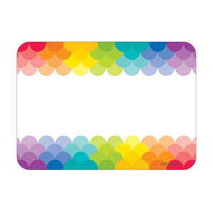 #13672 PAINTED PALETTE RAINBOW LABELS SCALLOPS
