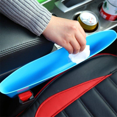 Portable Car Storage Organizer Box Caddy Car Seat Slit Pocket