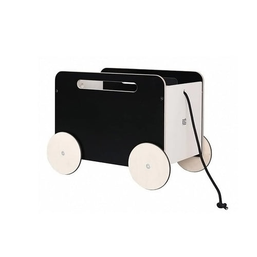 Ooh Noo Toy Chest On Wheels - Black