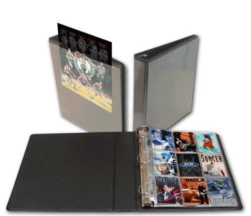 1 (One) Black Coupon Storage Binder BCW 2 Inch D Ring Clearview Album - Great for Coupons and other storage items (1-ALB2V-PL-BLK)