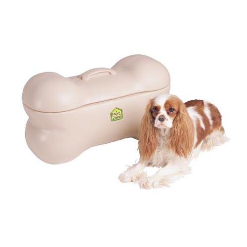Our Pets Big Bone Storage Bin Large Beige 22