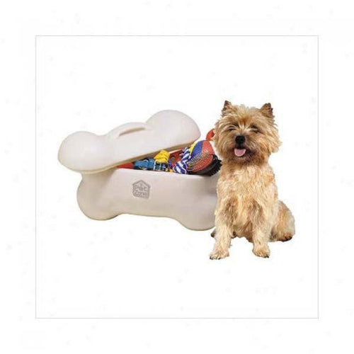 Our Pets Bone Storage Bin Small Beige 17.5