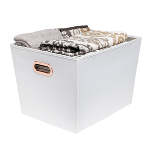 Large Storage Bin, White