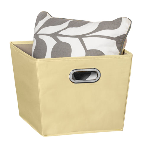Medium Storage Bin with Handles, Yellow