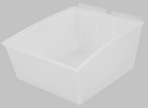 Plastic Slatwall Storage Bins, Popbox "Big", 13.25x 11.25x 6.75